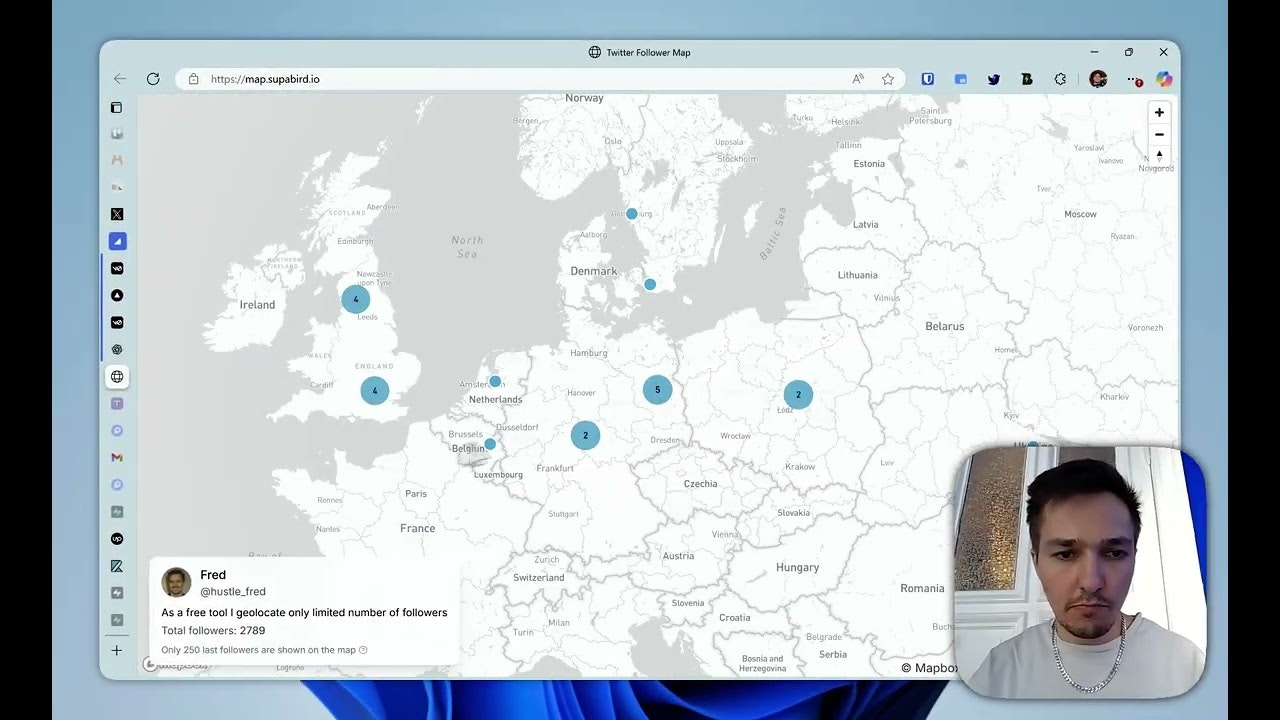 SupaBird Followers Map