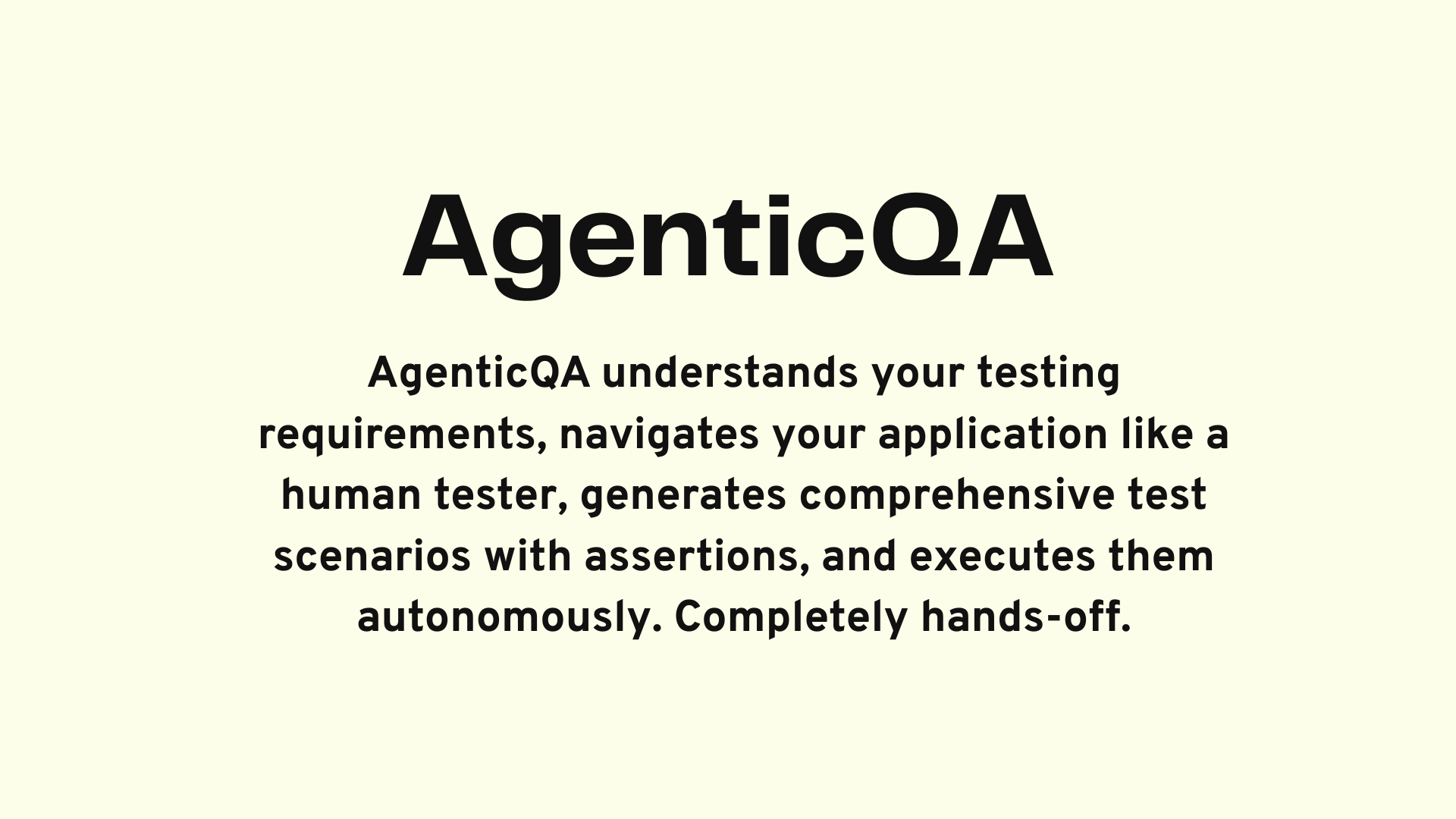 AgenticQA