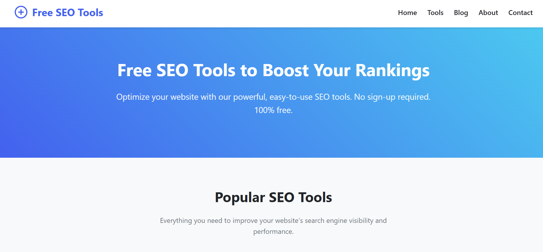 Free SEO Tools – 18+ Tools, No Login
