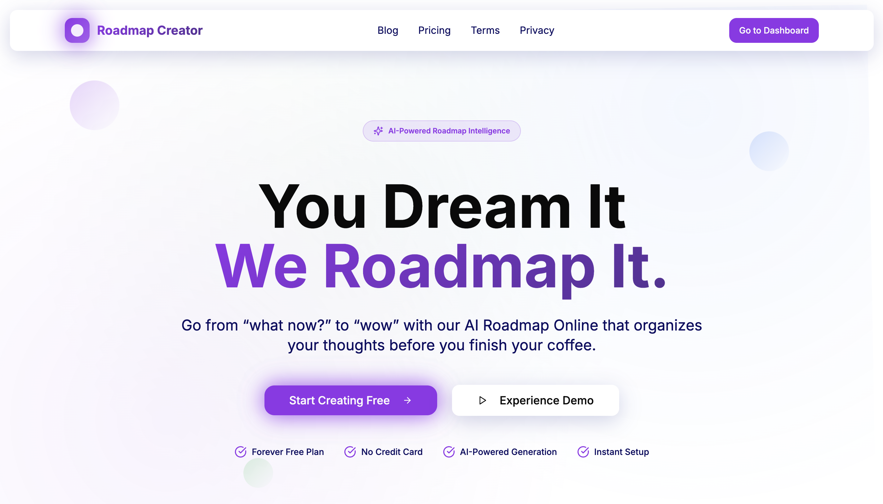 Roadmap Creator