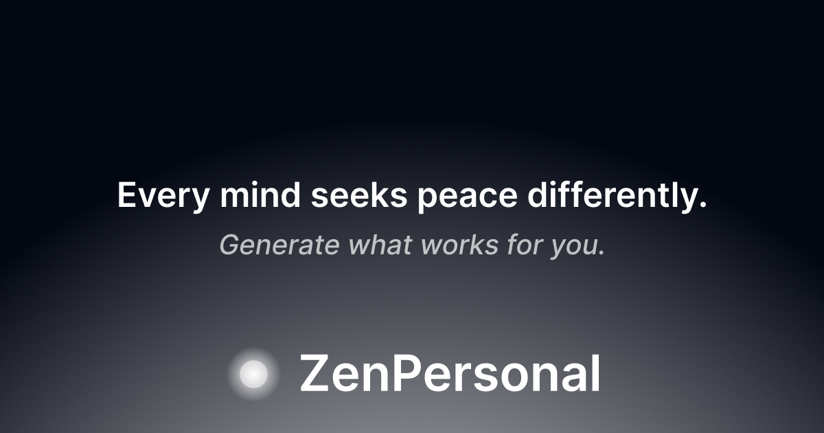 ZenPersonal