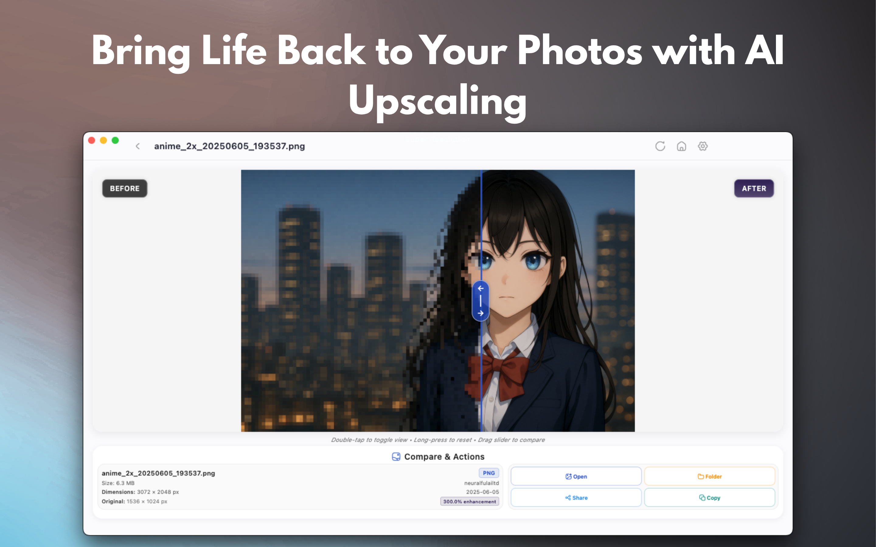 SuperResolution macos