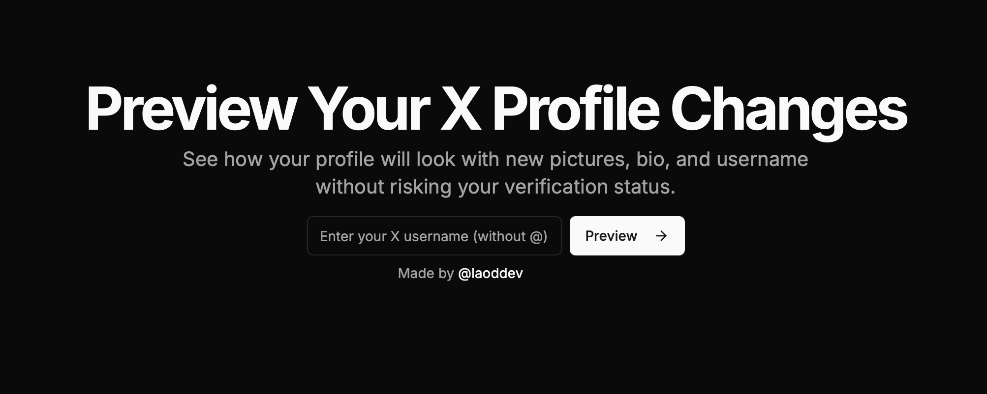 X Profile