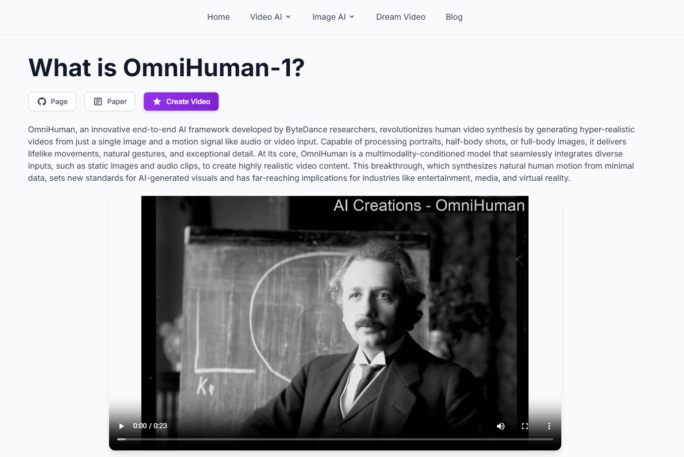 OmniHuman by ByteDance