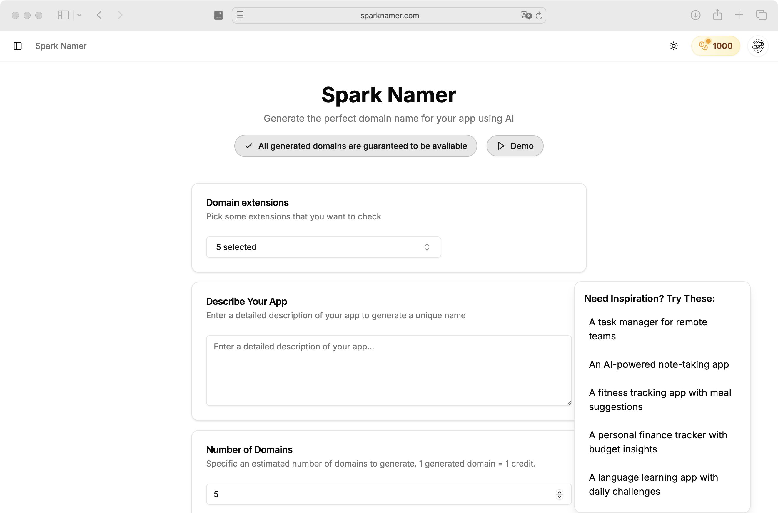 Spark Namer