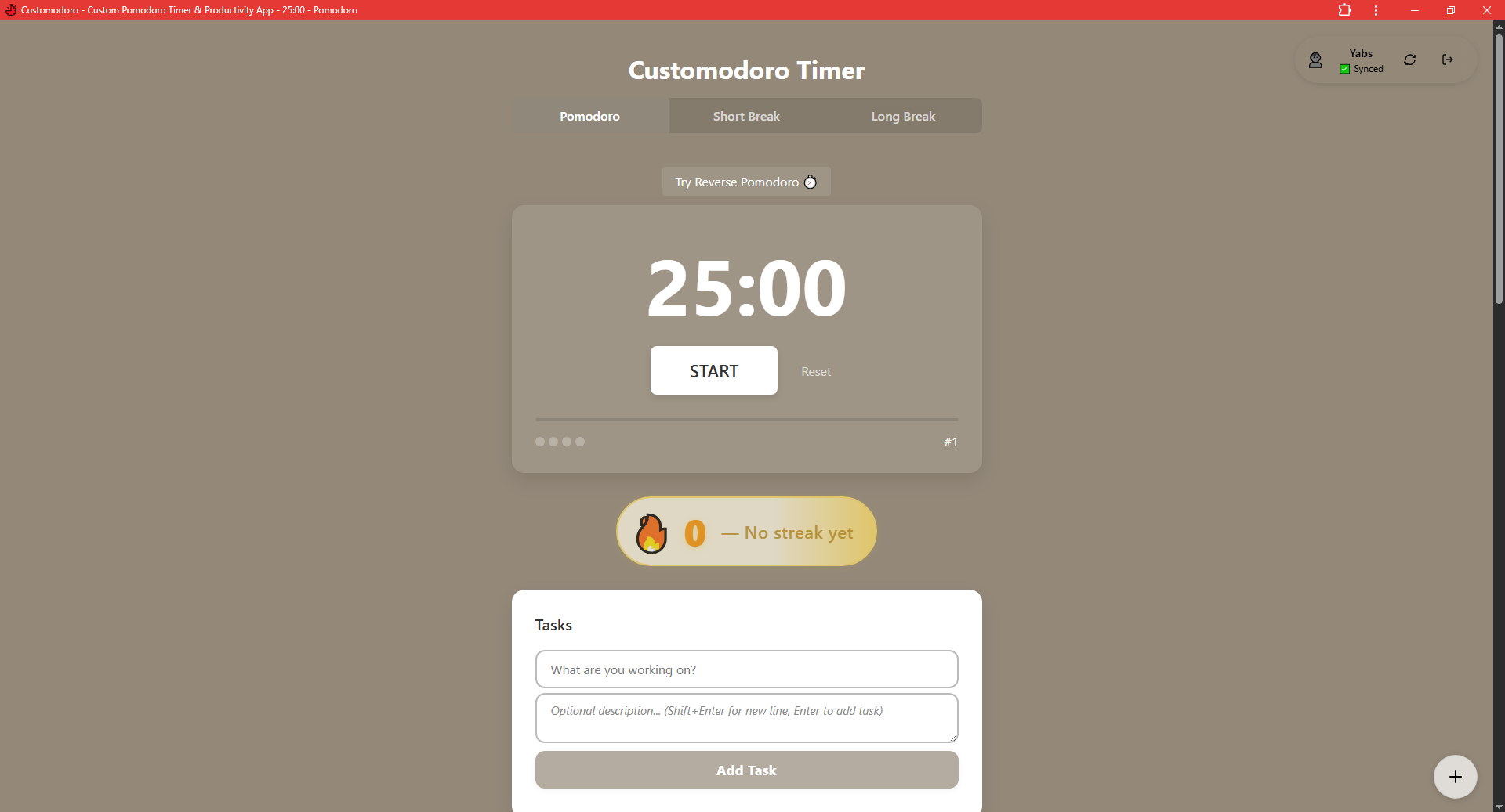 Customodoro Timer